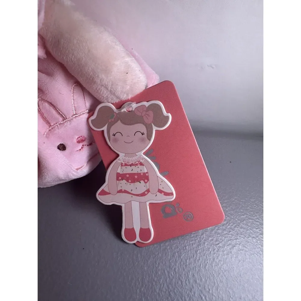 Easter Gloveleya Baby Doll Girl Soft Plush Bunny Ears‎ Pink Dress  Hair  17